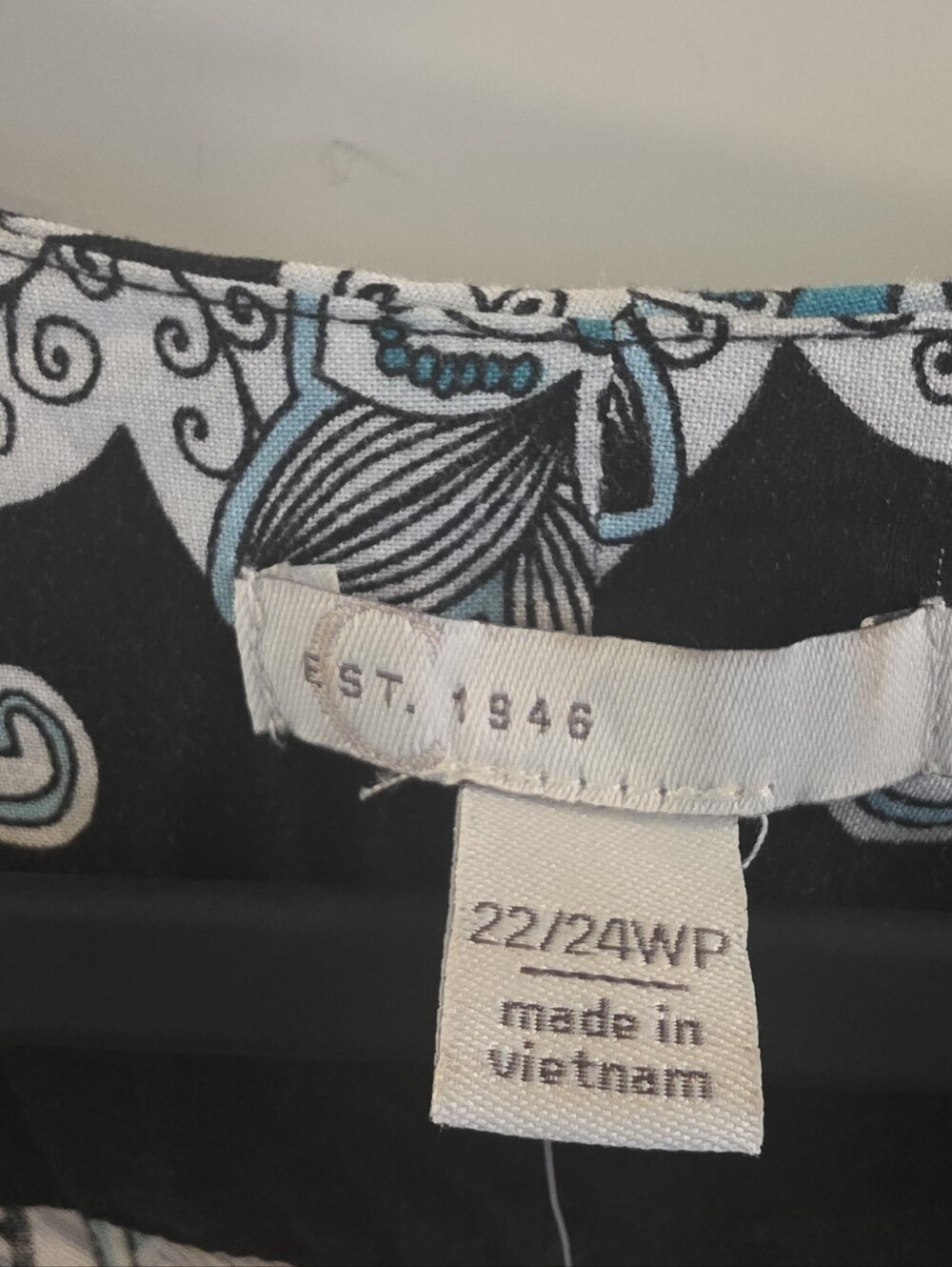 Women's Boho Patterned Dress Black Teal and White